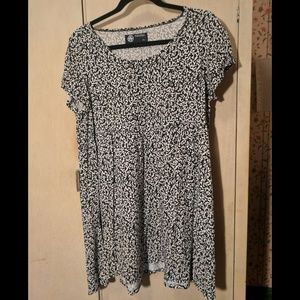 Composition Print American Apparel Babydoll Dress